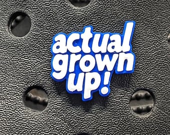 Actual Grown up funny clog Charm- clog pin-shoe jewellery