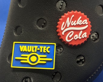 Fallout Vault Tec Nuka Cola Croc Charm twin pack funny Gift  MADE IN BRITAIN