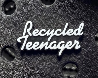 Recycled Teenager funny clog Charm-clog pin-shoe jewellery