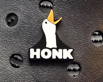 Honk Goose funny clog charm- clog pin-shoe jewellery