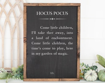 Come Little Children - Rustic, Farmhouse, Handmade and Hand Painted Halloween Wood Sign