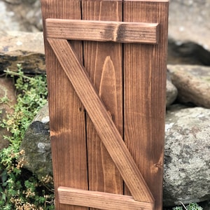 Barn Door Style Wood Shutter - Handmade - Rustic - Farmhouse Home Décor
