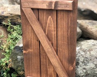 Barn Door Style Wood Shutter - Handmade - Rustic - Farmhouse Home Décor