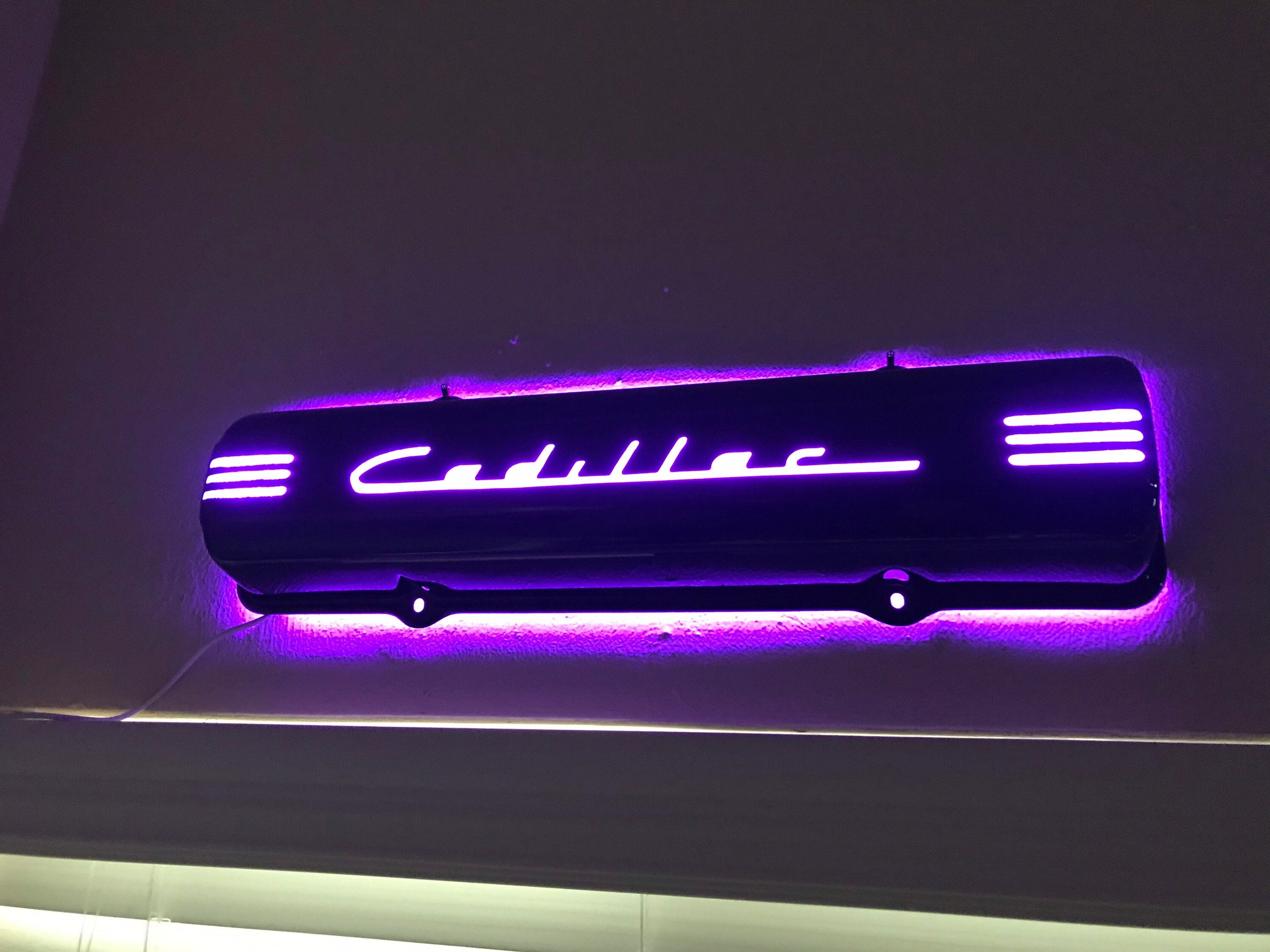 Cadillac V8 Script Valve Cover Light RGB LED With Remote - Etsy