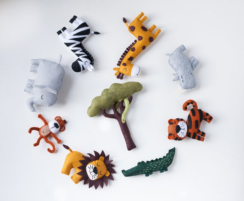 Safari Animal Garlands Safari Nursery Wall Decor Jungle Etsy