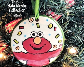elmo christmas ornament etsy elmo christmas ornament