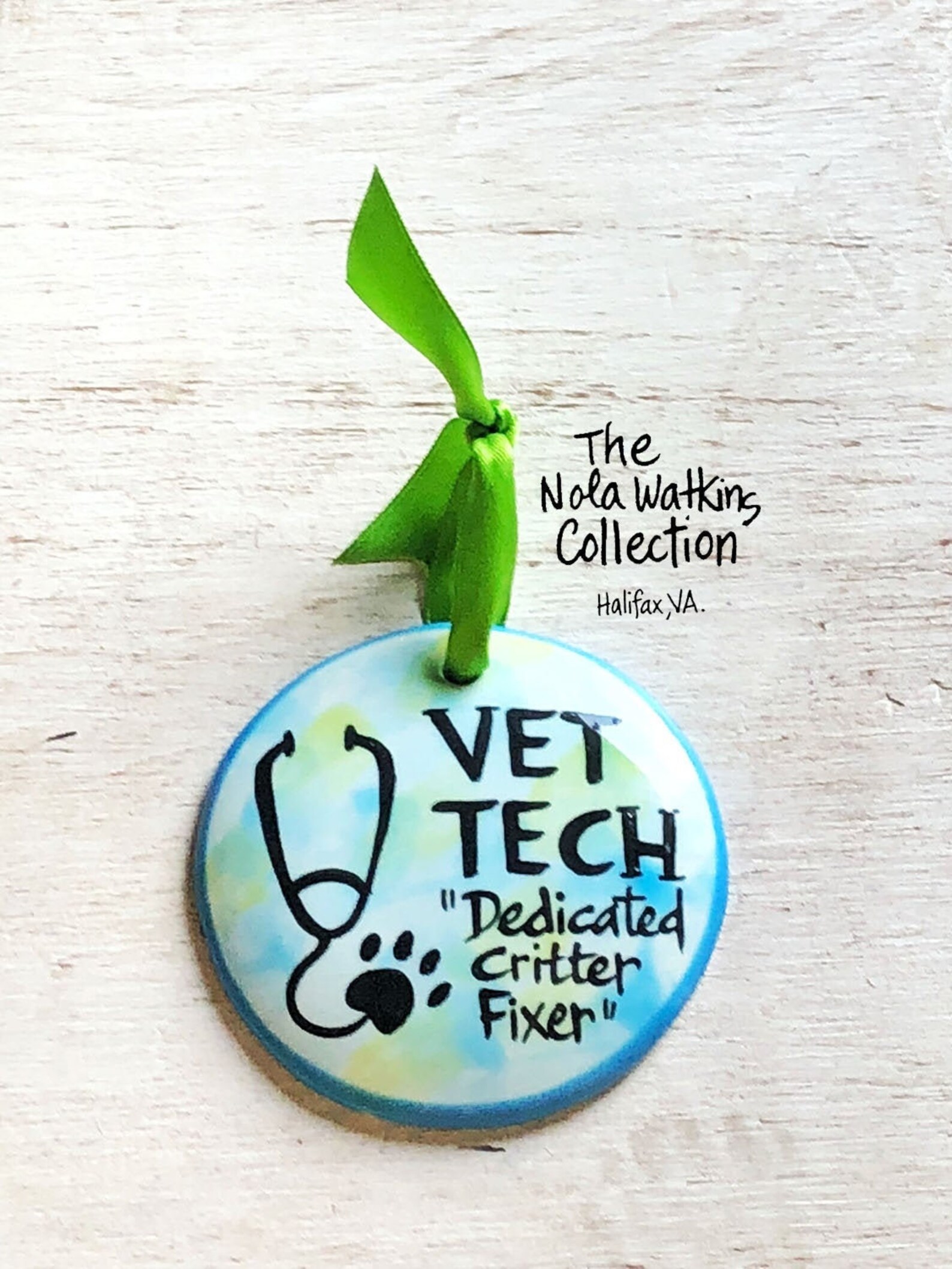 Vet Tech Gift Veterinarian Gift Personalized Handpainted Etsy