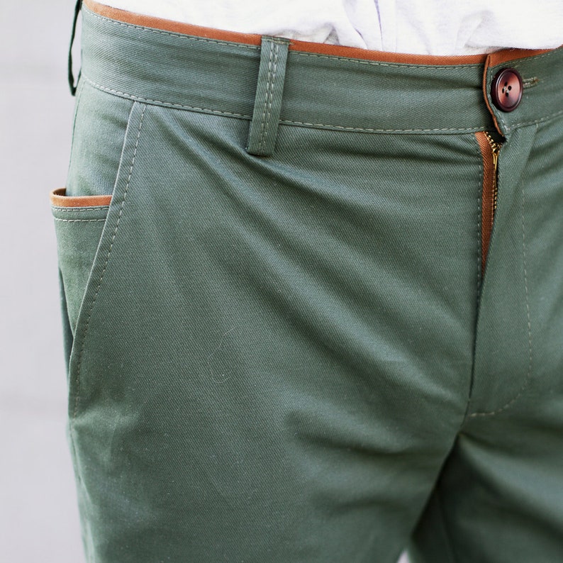 Forest Green Chinos Green Chinos for Men Business Casual - Etsy