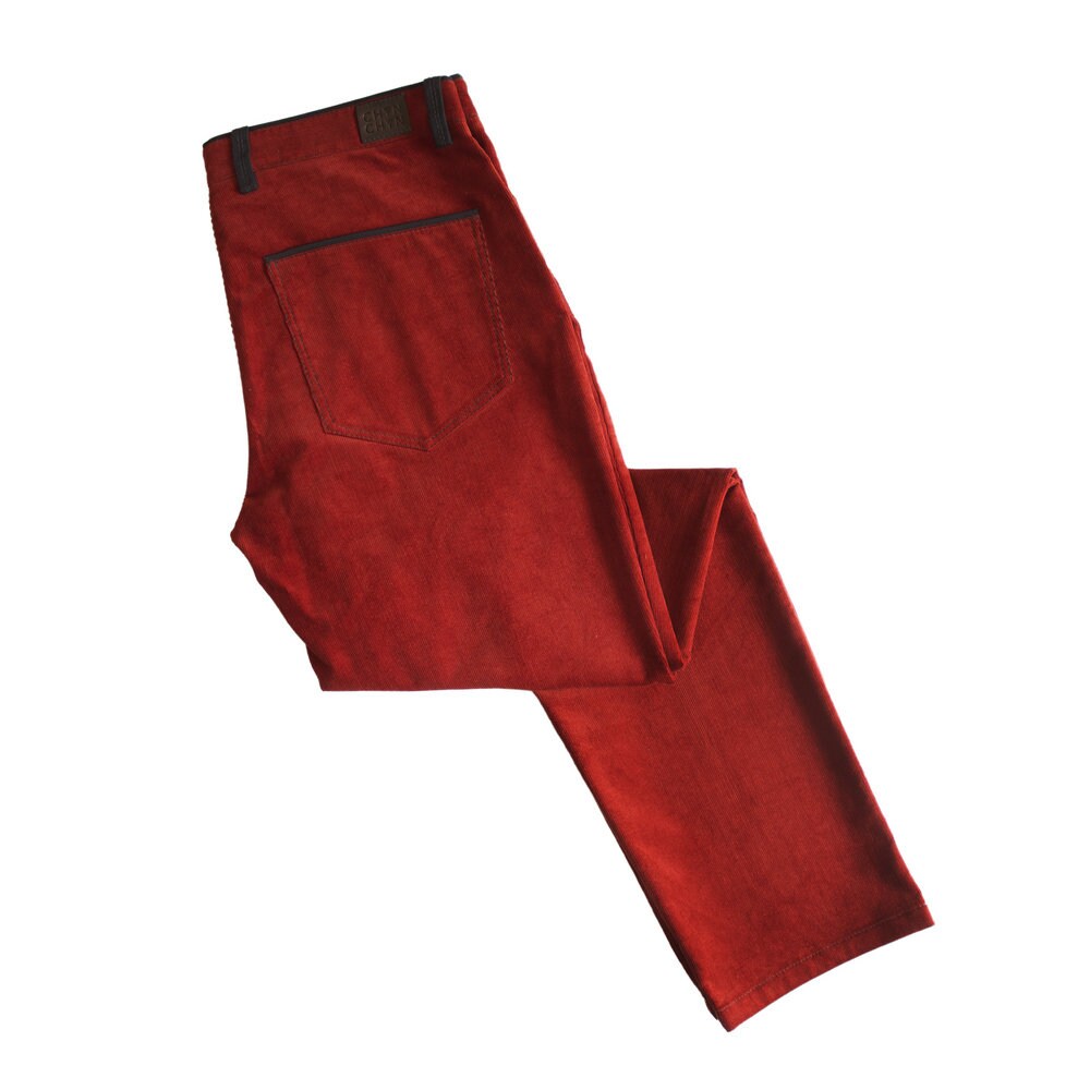 パンツ [NICEGHOSTCLUB]BLEACH DYING CORDUROY PANTS_RED(NG2CFUPA12A ᐅ Buy KUYICHI Lisette women's corduroy flare pants