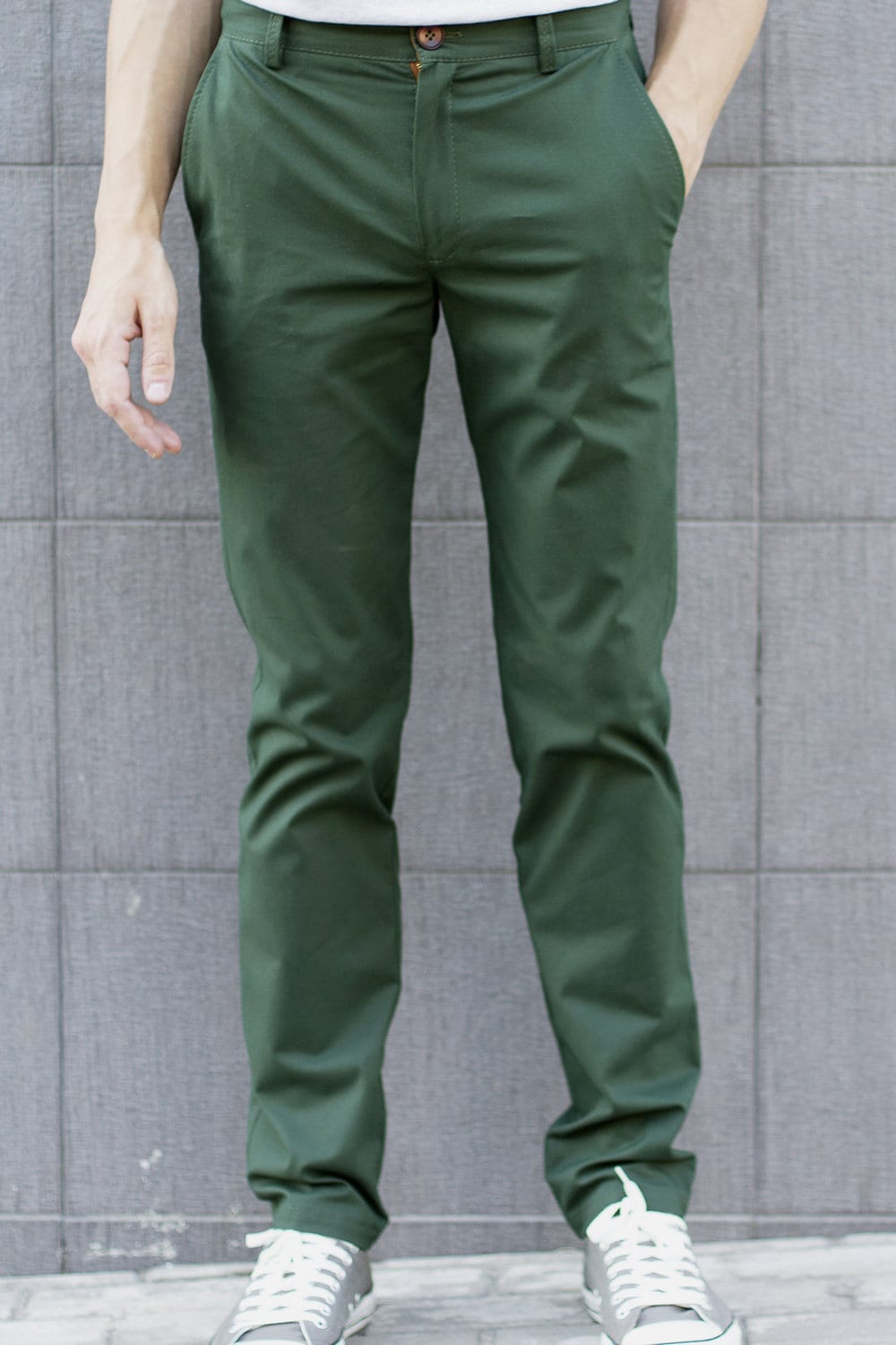 Slim Fit Chino pants | Dark Green | Jack & Jones®