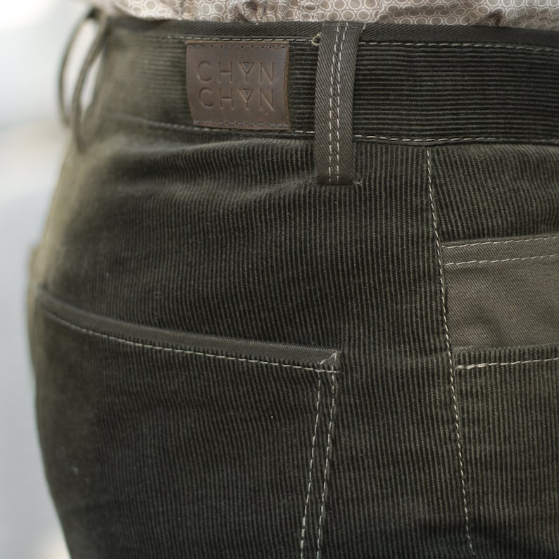 Pine Woods Mens Corduroy Pants Limited Edition Dark Khaki Etsy