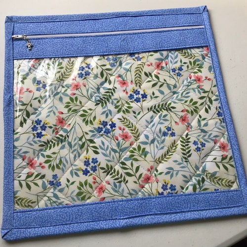 Cross Stitch Project Bag Lovely Flowers Embroidery Crewel Etsy