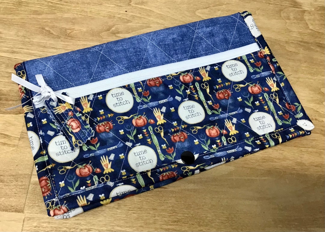 Cross Stitch Project Clutch W/thread Bed Time to Stitch Etsy