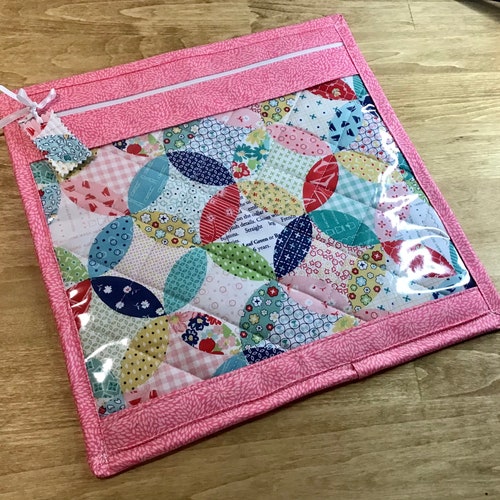 Cross Stitch Vinyl Front Project Bag Vinyl Fresh Laundry Print Etsy