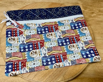 Quilted Cross Stitch Bag - 13 x 11 Celebration 250 Years