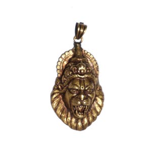 Narasimha Swamy Brass made antique styled Pendant for Men and Women