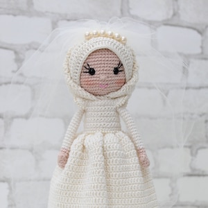 Instructions for bride with Hijab doll Rahil - Pattern for Rahil bride Doll with Hijab Amigurumi