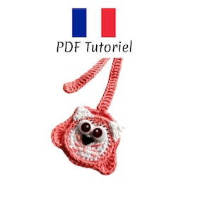 Cat Bookmark Crochet Tutorial PDF in French