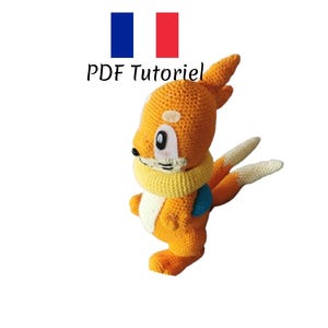 Mustebouee or Buizel amigurumi crochet plush tutorial, tutorial in French