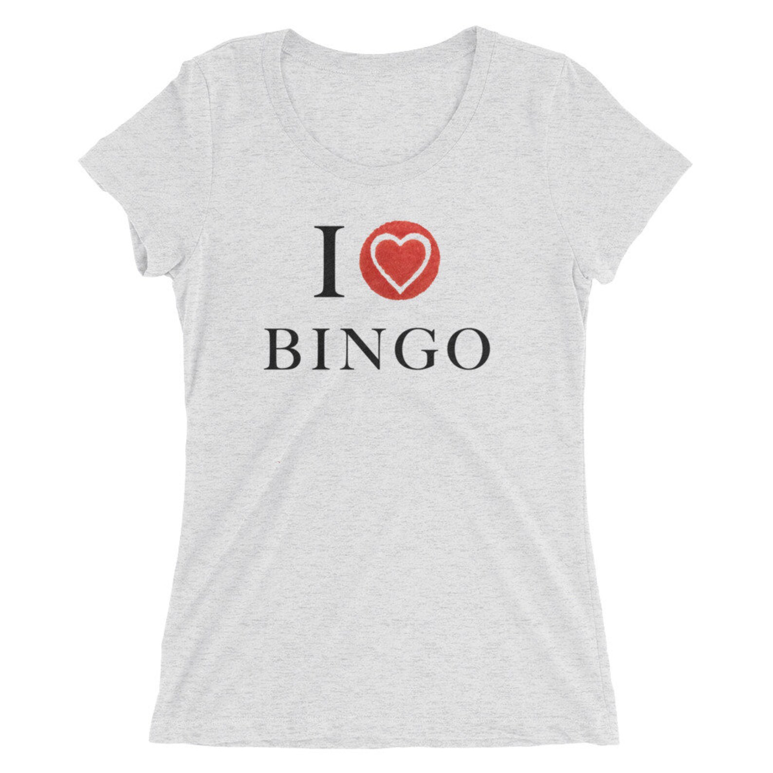 Bingo Tshirt for Women I Love BINGO Tee Premium Triblend Etsy UK