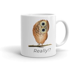 Owl Coffee Mug/Owl Coffee Cup/Owl Mug/Coffee Mug/Owl Gift/Ceramic Mug/Bird Mug/Cute Owl Mug/Funny Mug/Funny Owl Mug/Funny Bird Mug/Cup