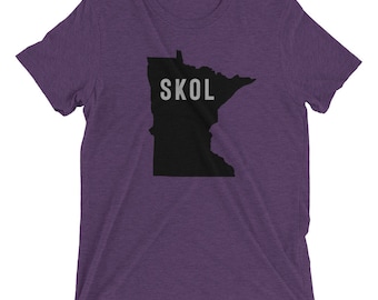 Minnesota SKOL T-shirt voor heren of dames | Premium tri-blend stof