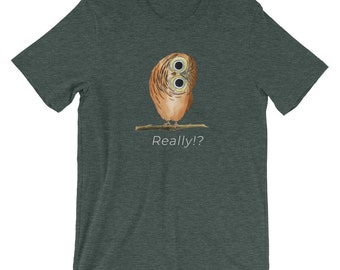 Owl Really T-Shirt for Men and Women | Ring-spun Cotton | Classic Fit