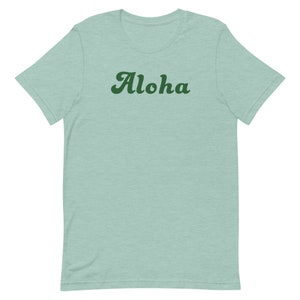 ALOHA T-Shirt für Männer und Frauen | Ring Watteanhänger | Standard-Passform