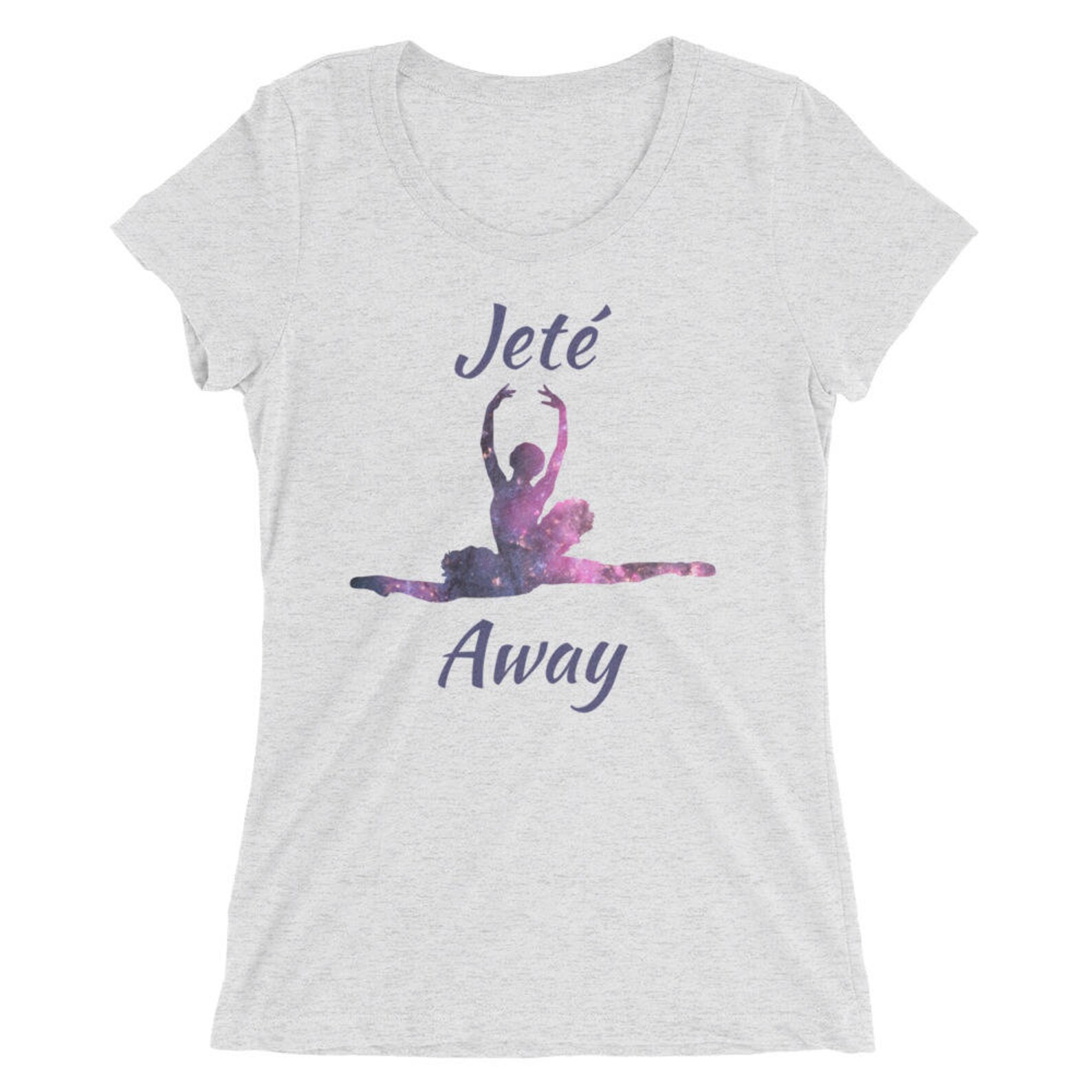 ballet shirt for women- short sleeve t-shirt - jete away - ballet dancer shirt - women's t-shirt