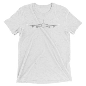 Airplane T-Shirt for Men and Women | Premium Triblend Fabric | Boeing 747