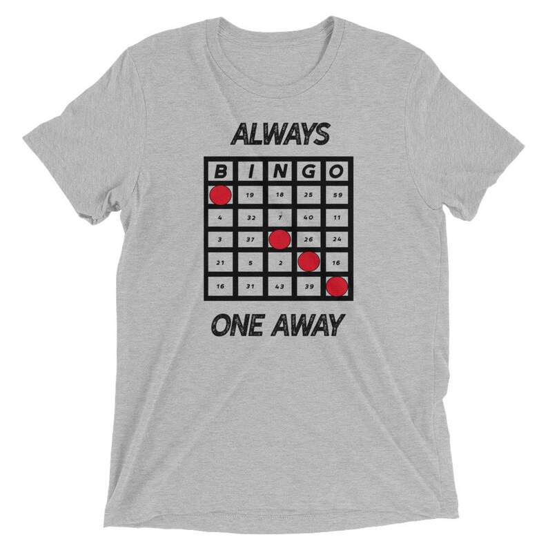 Bingo Shirt for Women or Men/short Sleeve Tshirt/bingo Etsy