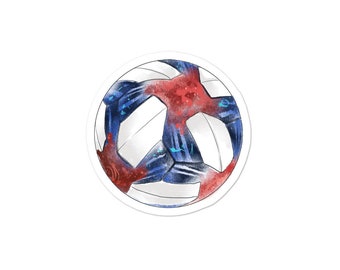 Soccer Ball Vinyl Sticker 3&quot; / 4&quot; / 5&quot;
