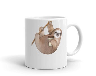 Sloth Coffee Mug | Sloth Mug | Christmas Coffee Mug | Sloth Coffee Cup | Cute Sloth Mug | Funny Mug | Sloth Gift | Christmas Gift