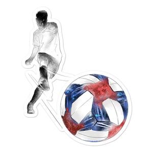 Soccer / Futbol Player Vinyl Sticker