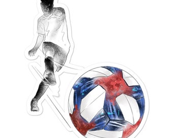 Soccer / Futbol Player Vinyl Sticker