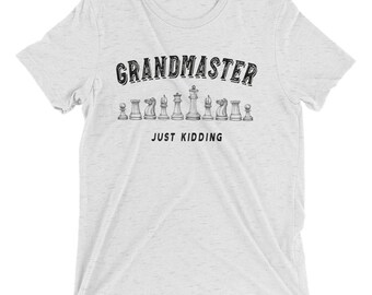 T-shirt scacchi - Uomo - T-shirt manica corta - T-shirt scacchi fresca e divertente - Camicia scacchi Grandmaster