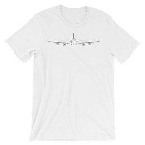Airplane T-Shirt for Men and Women | Ringspun Cotton Fabric | Boeing 747