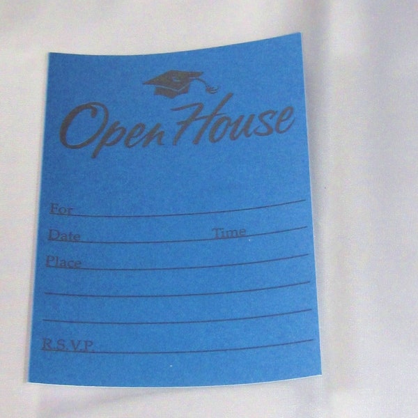 Blue Open House Inserts #899145, 25/pkg