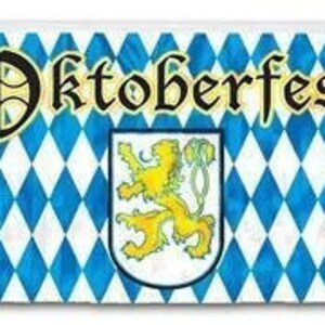 Oktoberfest Metallic Fringed Banner #57120 1/pk, Metallic Fringed