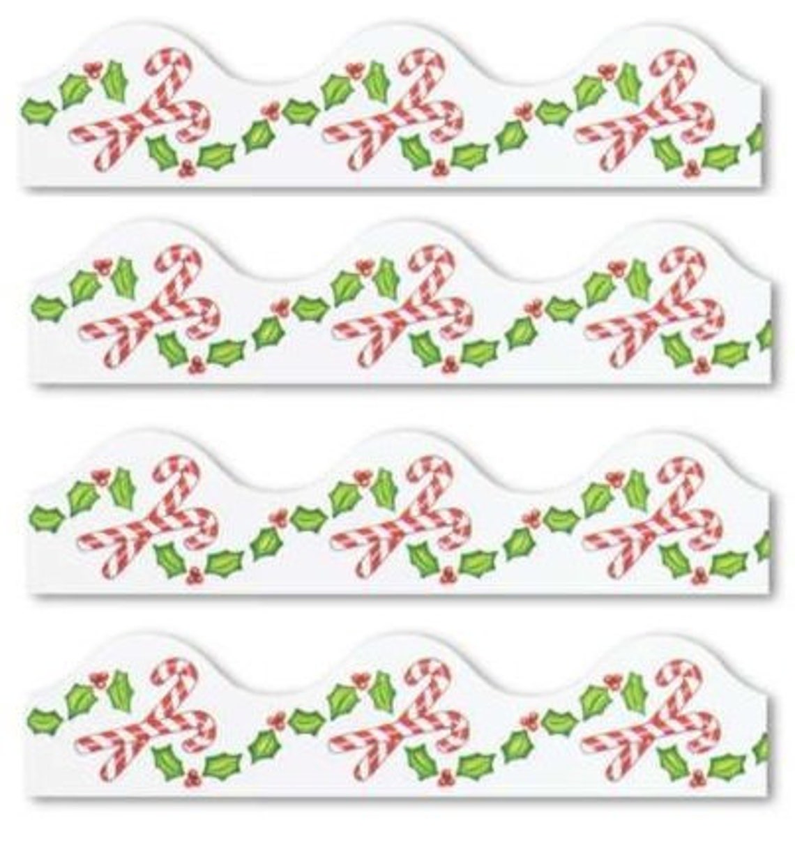 Candy Cane Bulletin Board Trim 50205 Candy Cane Border Trim Etsy