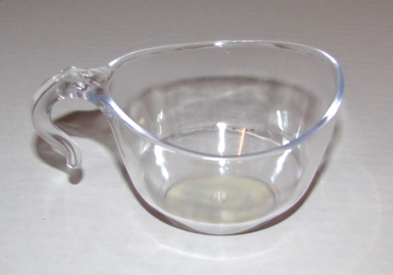 Clear Plastic Punch Cup with Handle cpc Disposable Plastic Etsy