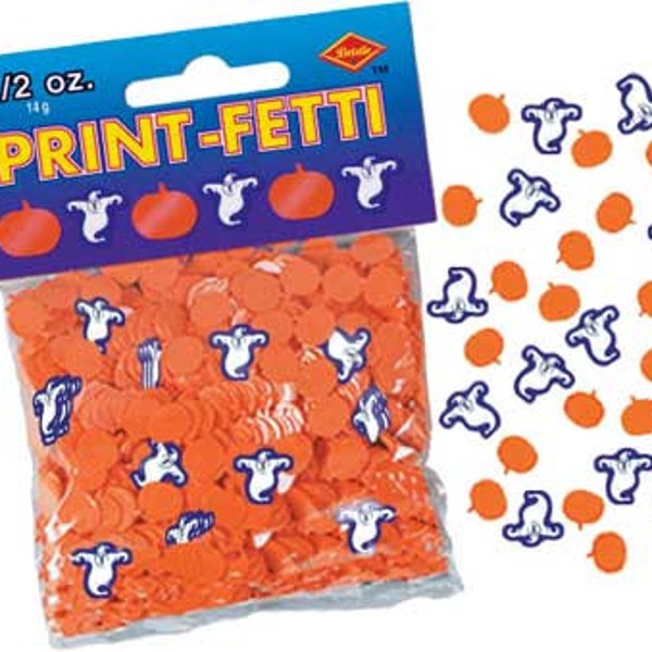 Pumpkins & Ghosts Confetti #00680, 1/2 ounce/pk, Halloween confetti, Halloween sprinkles