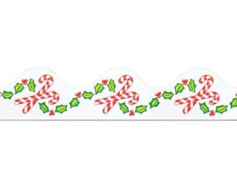 Candy Cane Bulletin Board Trim #50205, 37/ft per pkg, Candy Cane Border Trim, Christmas Border Trim, Christmas Bulletin Board