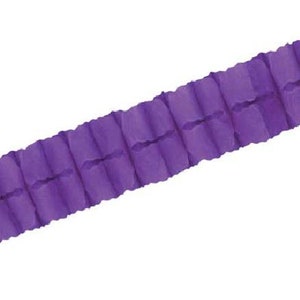 Purple Leaf Garland #55628-PL, 1/pk, 12 foot, tissue