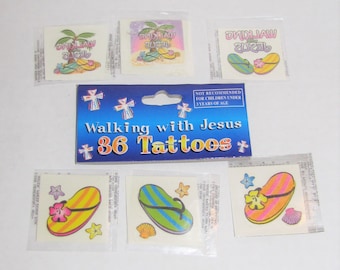 Walk with Jesus Temporary Tattoos #36419, 36/pk