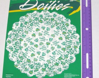 Happy St. Patrick's Day Paper Doilies 12/pk #15276