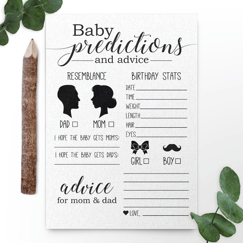 baby-prediction-cards-baby-predictions-instant-download-etsy-france