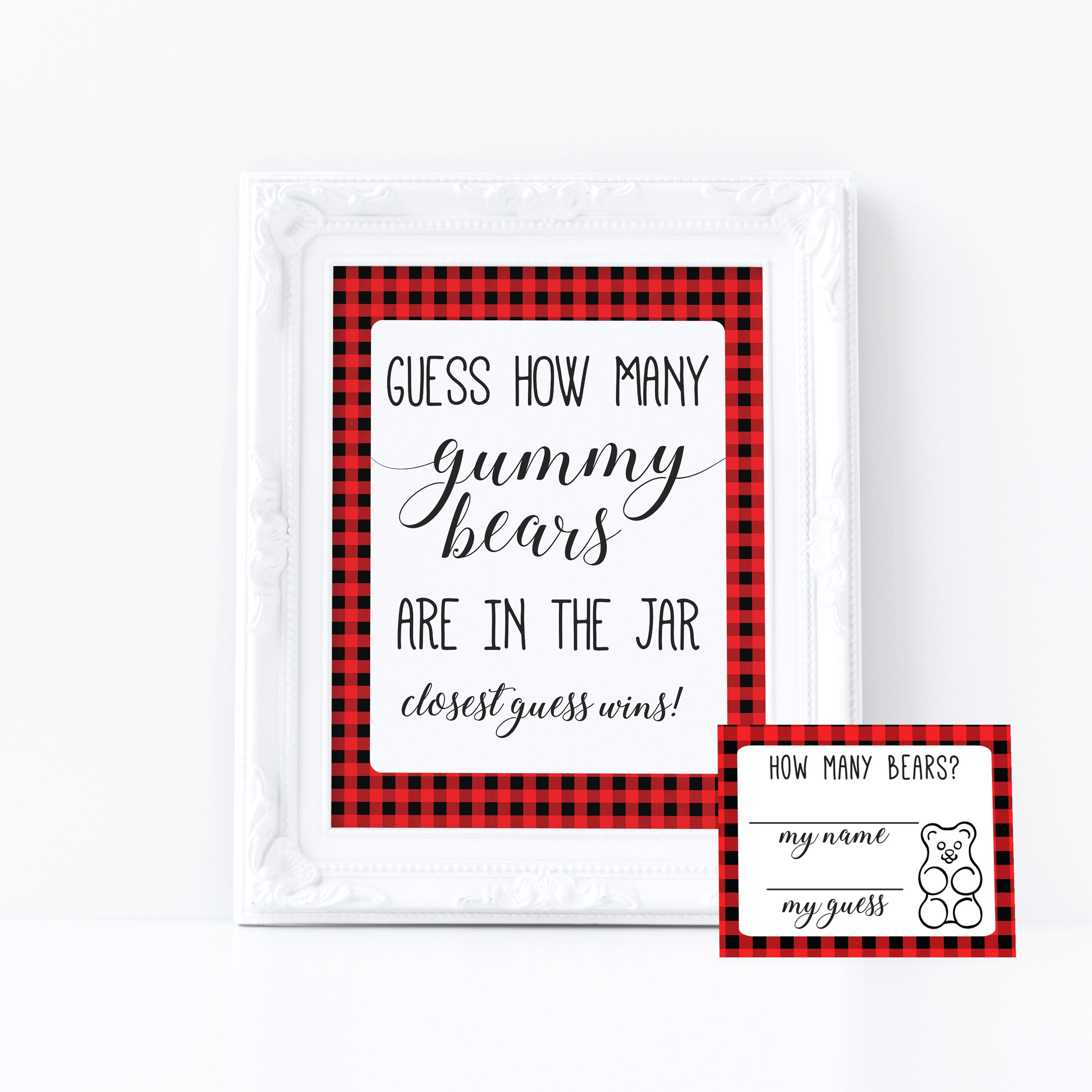 Guess How Many Gummy Bears Game