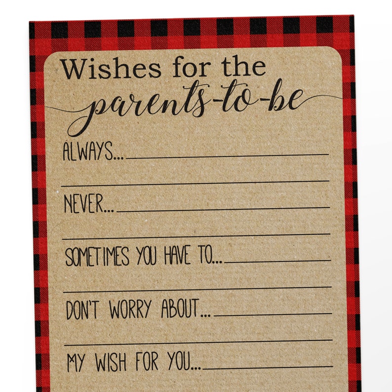 Wishes For The Parents to be Advice For The Parents Cards Etsy