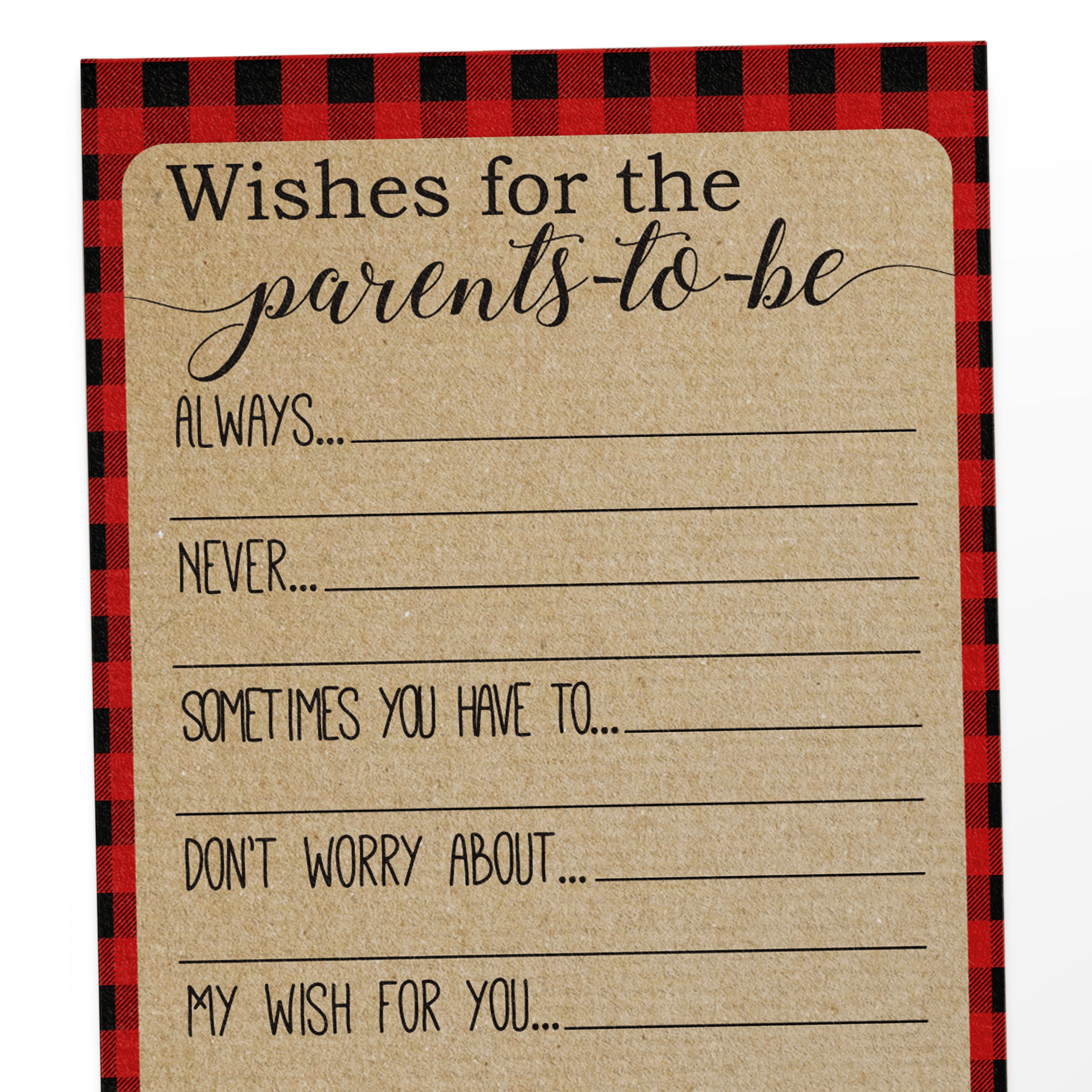 Wishes For The Parents To Be Advice For The Parents Cards Etsy